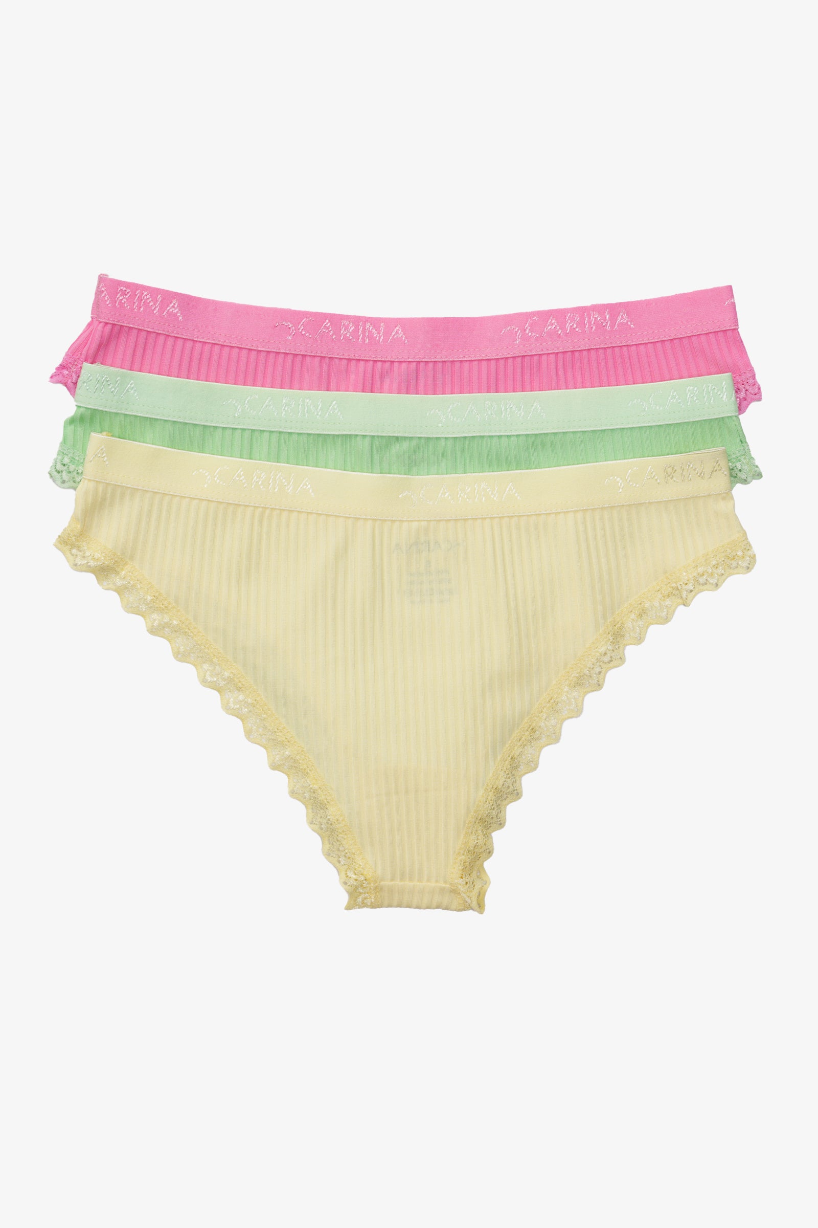 Pack of 3 Colored Bikini Panties