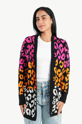 Colorful Patterned Cardigan