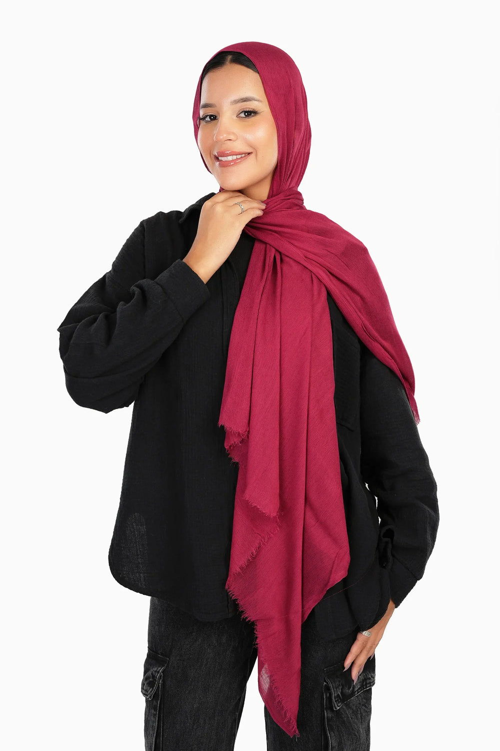 Cozy Crinkle Cotton Scarf