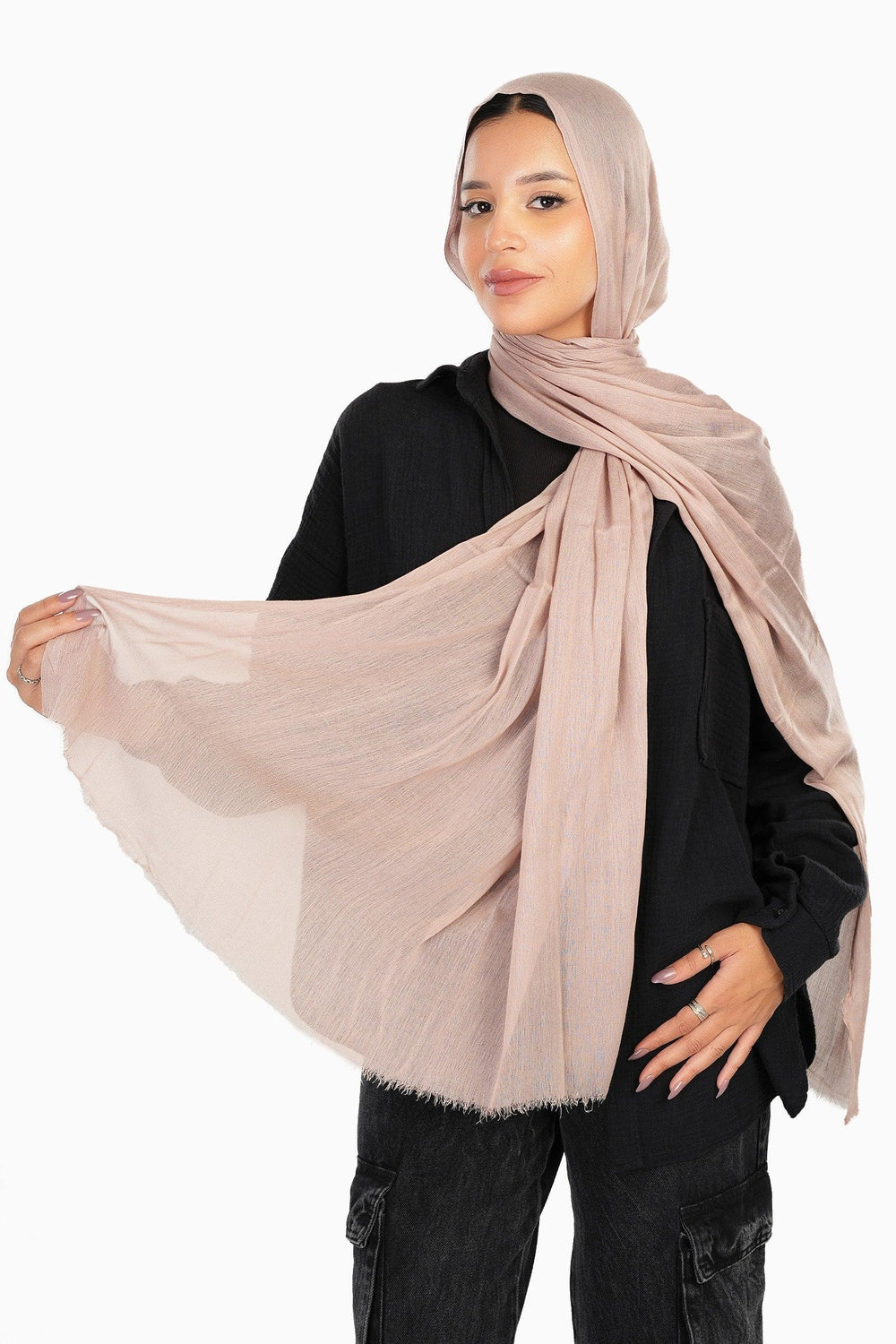 Cozy Crinkle Cotton Scarf