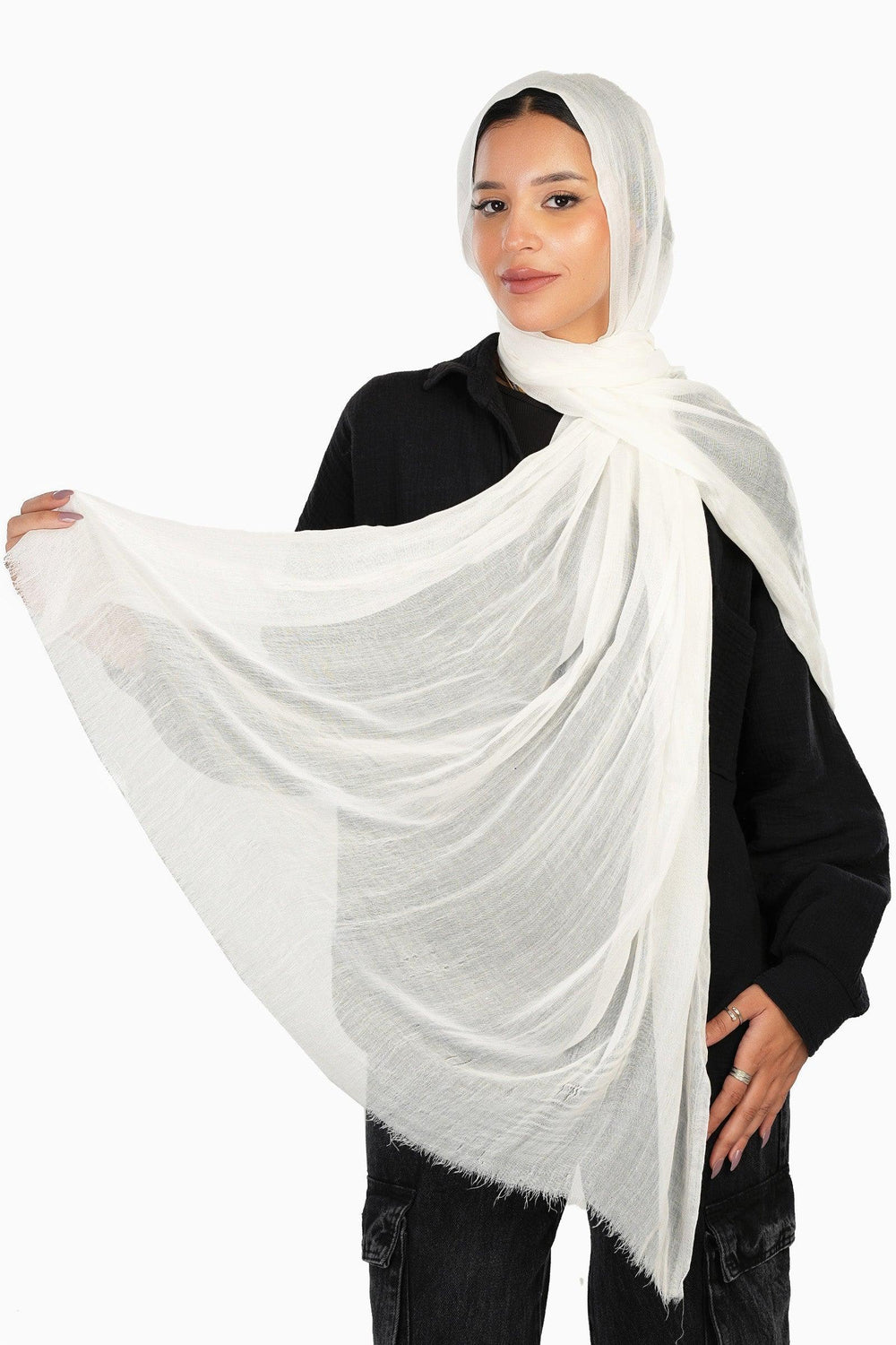 Cozy Crinkle Cotton Scarf