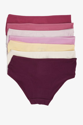 Pack of 7 Colored Brief Panties