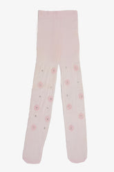 Girly Crystal Flowers Pantyhose