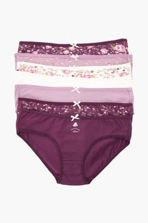 Pack of 5 Colored Brief Panties - Carina - كارينا