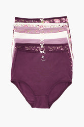 Pack of 7 Colored Full Brief Panties - Carina - كارينا