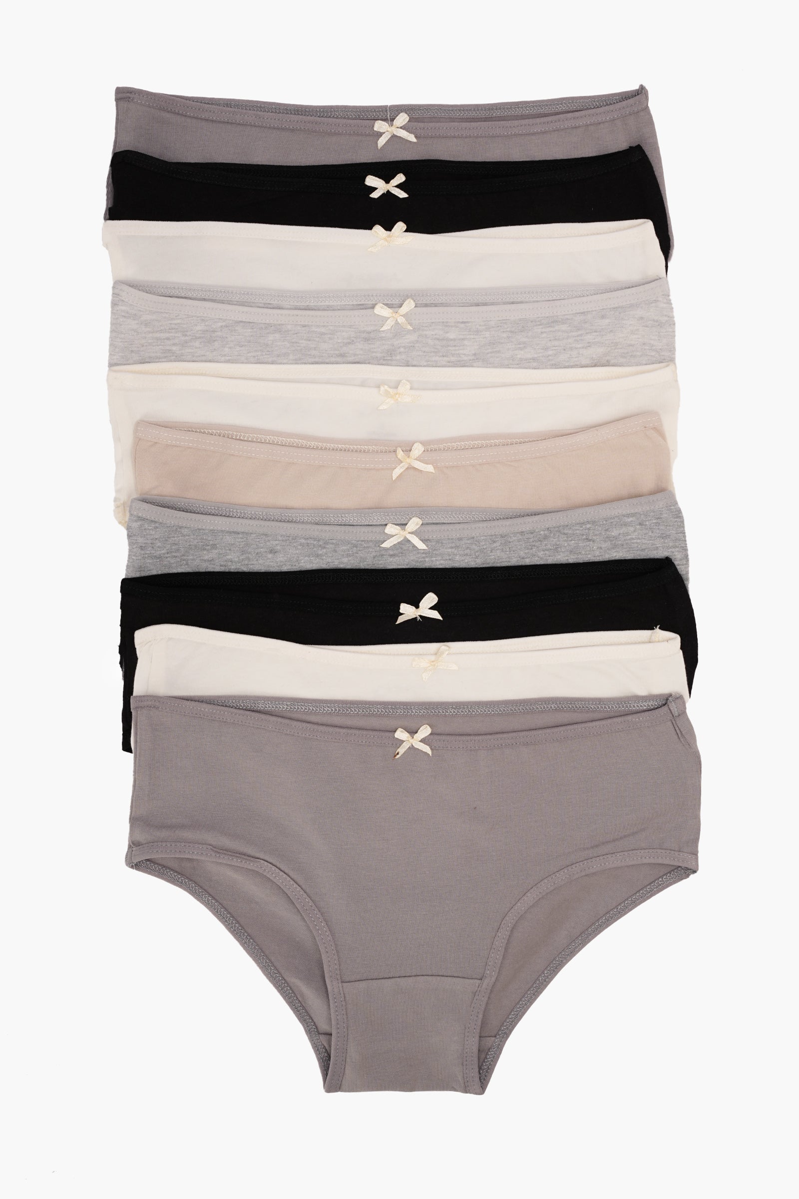 Pack of 10 Colored Brief Panties