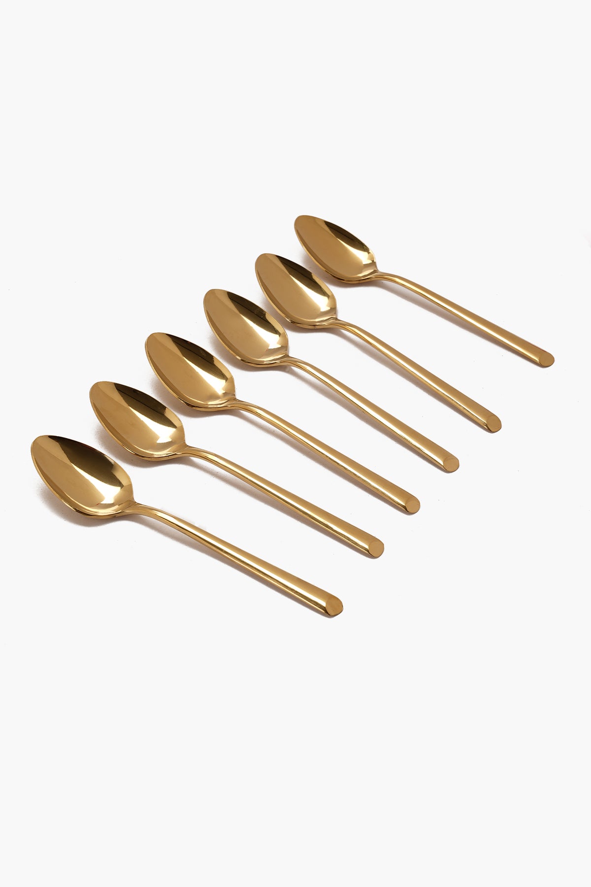 Table Spoon Set - 6 Pcs - Gold