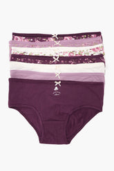 Pack of 7 Colored Brief Panties - Carina - كارينا