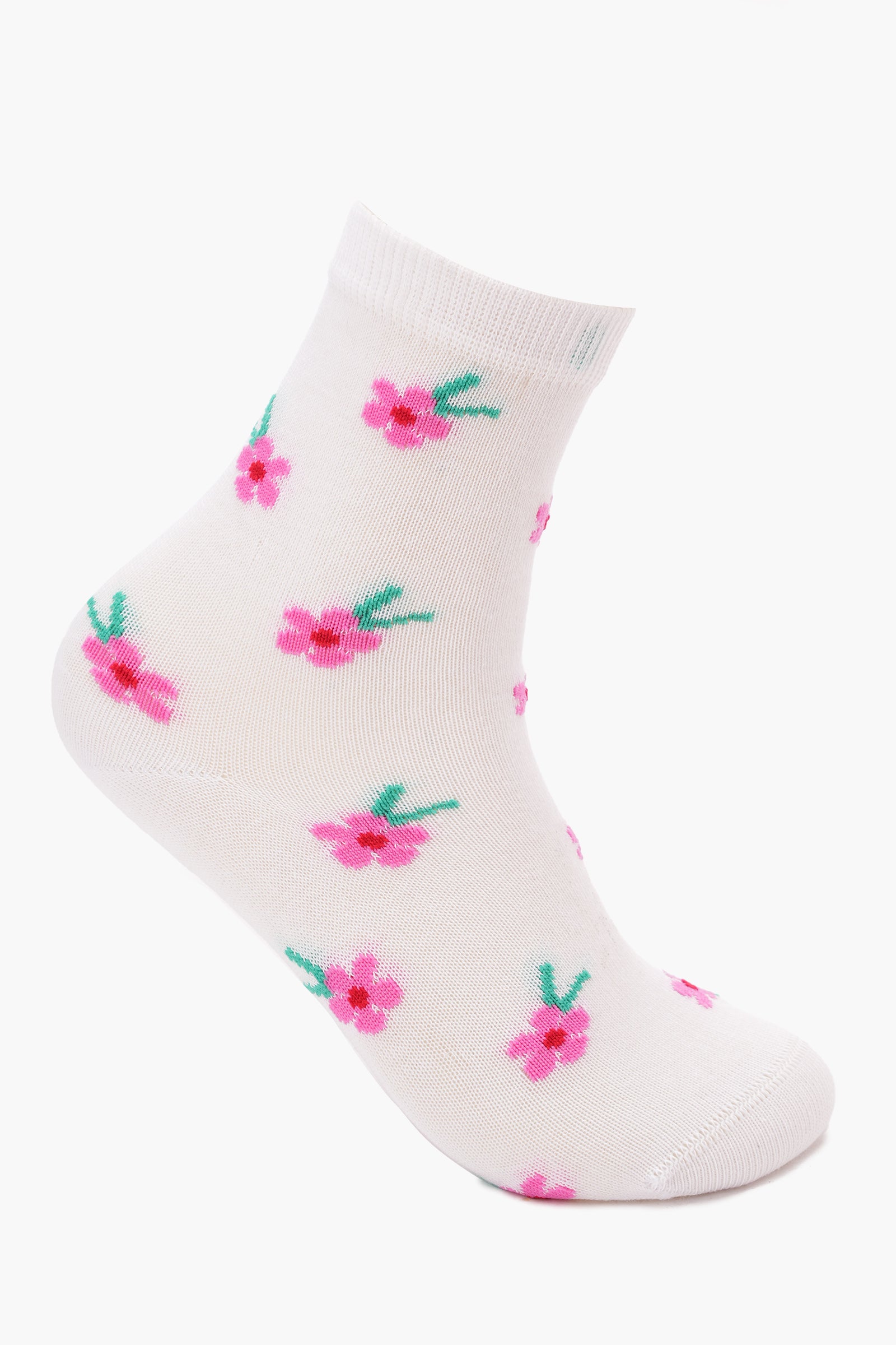 Girly Cotton Socks - 5 Pairs