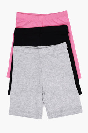 Pack of 3 Girly Cycling Shorts - Carina - كارينا