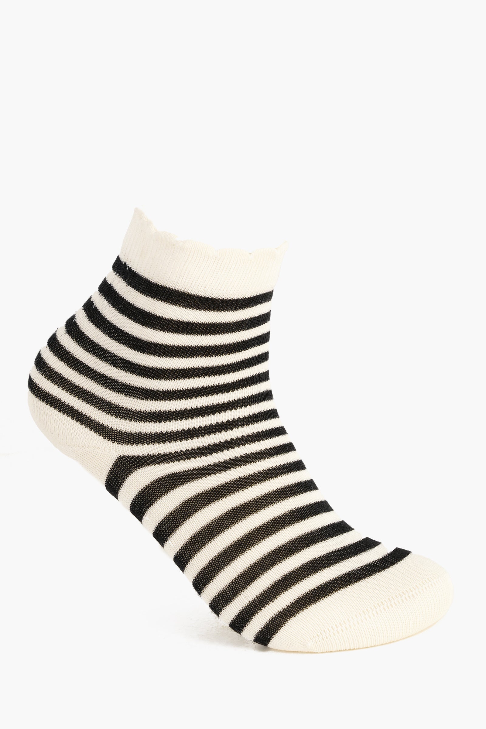 Girly Striped & Dotted Socks - 5 Pairs