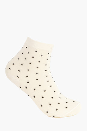 Girly Striped & Dotted Socks - 5 Pairs