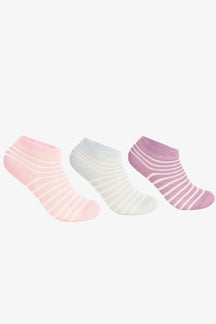 Girly Striped Socks - 3 Pairs