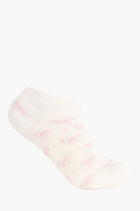 Girly Bow Socks - 5 Pairs