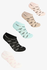 Girly Bow Socks - 5 Pairs