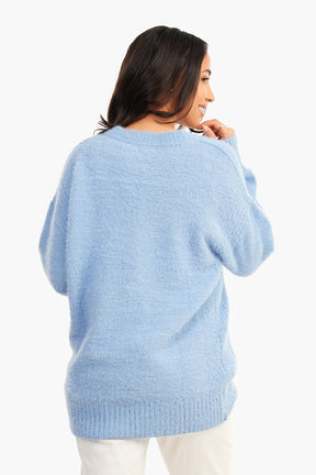 Knitted Drop Shoulder Cardigan