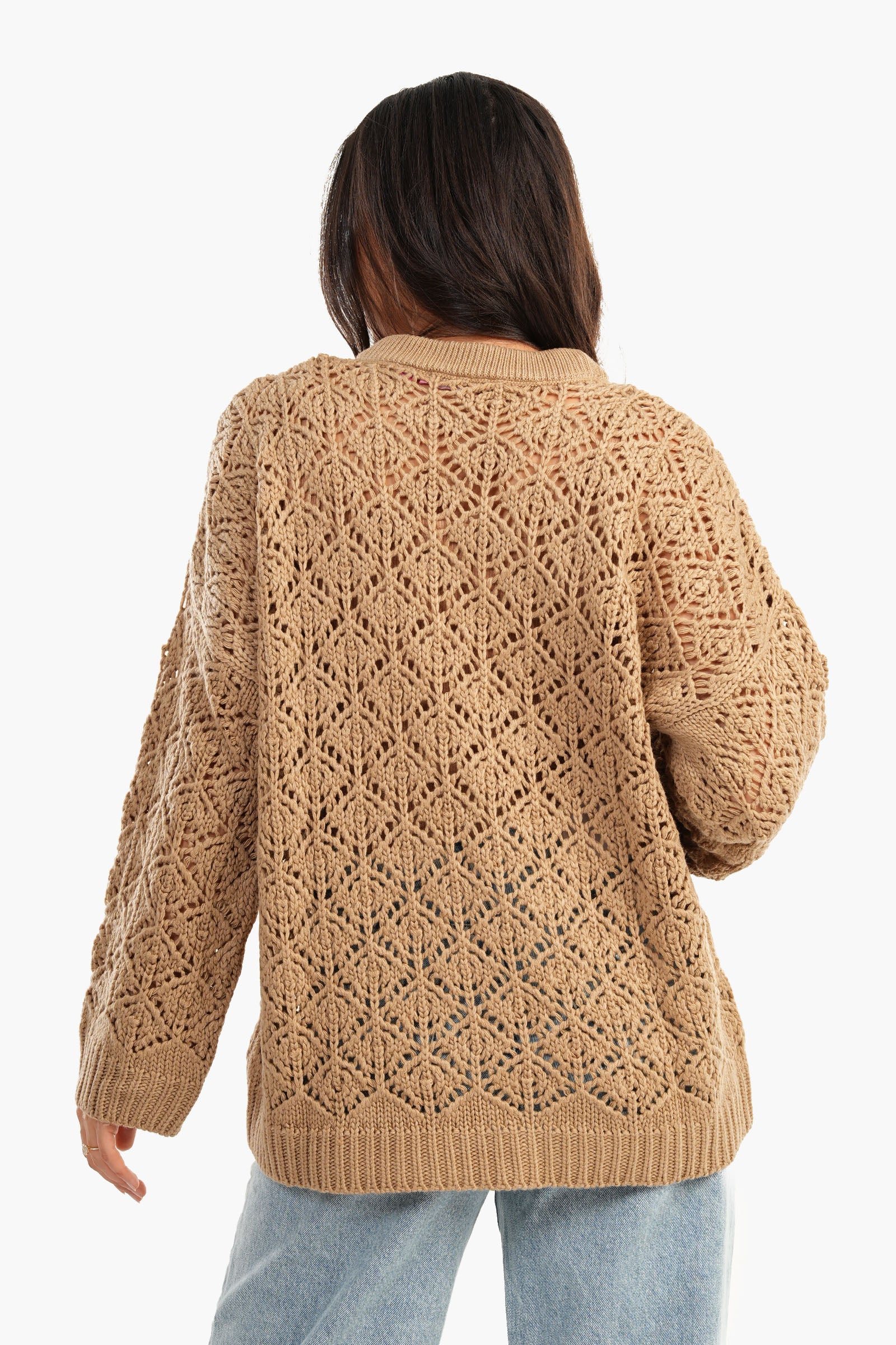 Brocade Arcylic Pullover