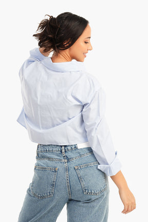 Asymmetrical Cropped Shirt