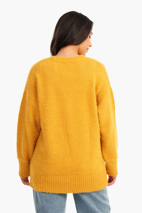 Knitted Drop Shoulder Cardigan