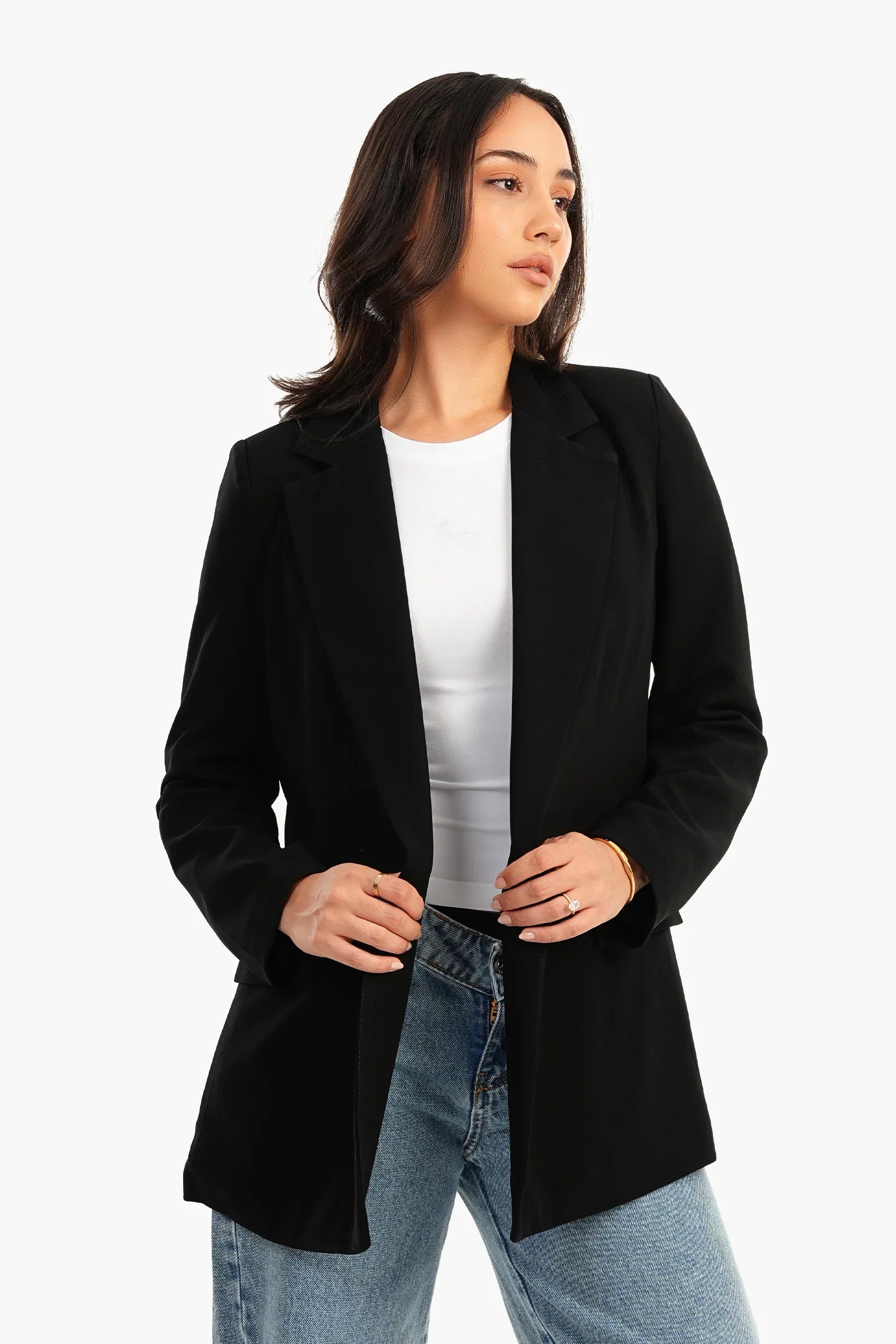 【PORTERNA】Koi No-Collar Blazer Tailored Collarless Jacket – La Garçonne