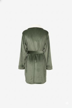 Velvet Padded Robe with Belt