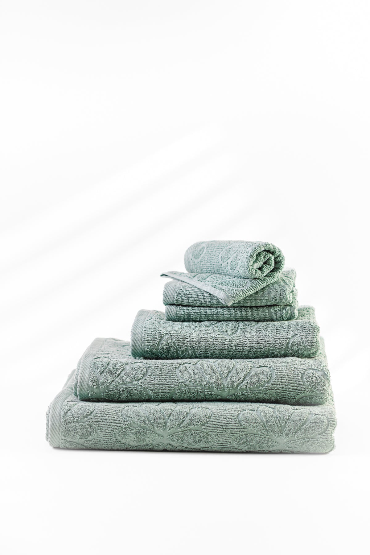 Flower Ribbed Towel - 140*70cm
