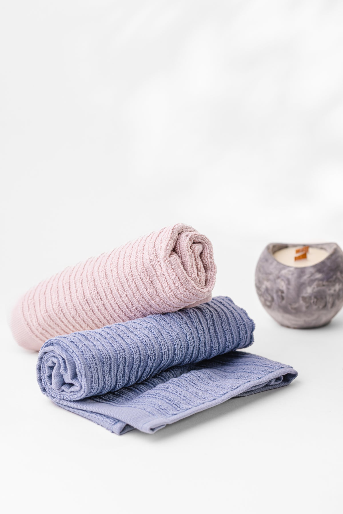 Ribbed Towel Set - 3 Pcs