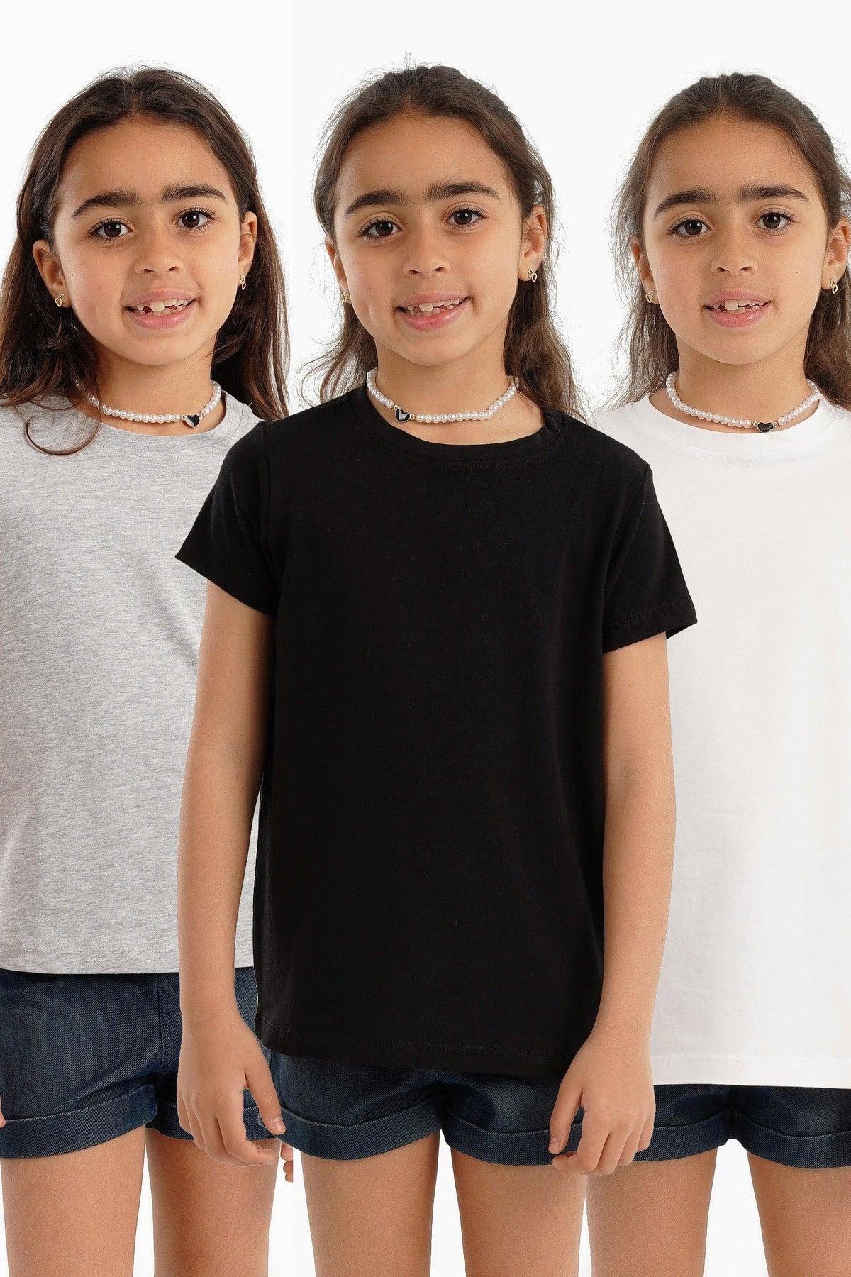 Pack of 3 Girly Short Sleeves Top - Carina - كارينا