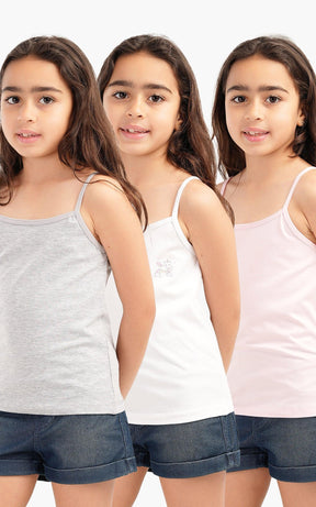 Pack of 3 Girly Cami Tops - Carina - كارينا