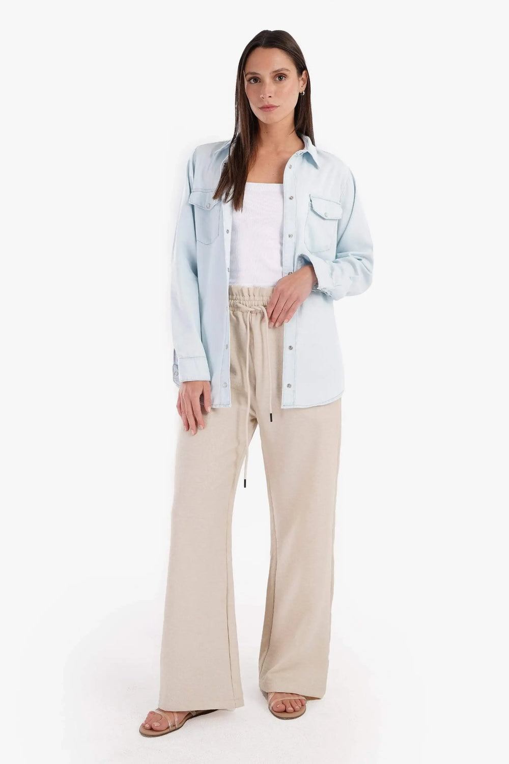 Snap Closure Denim Shirt - Carina - كارينا