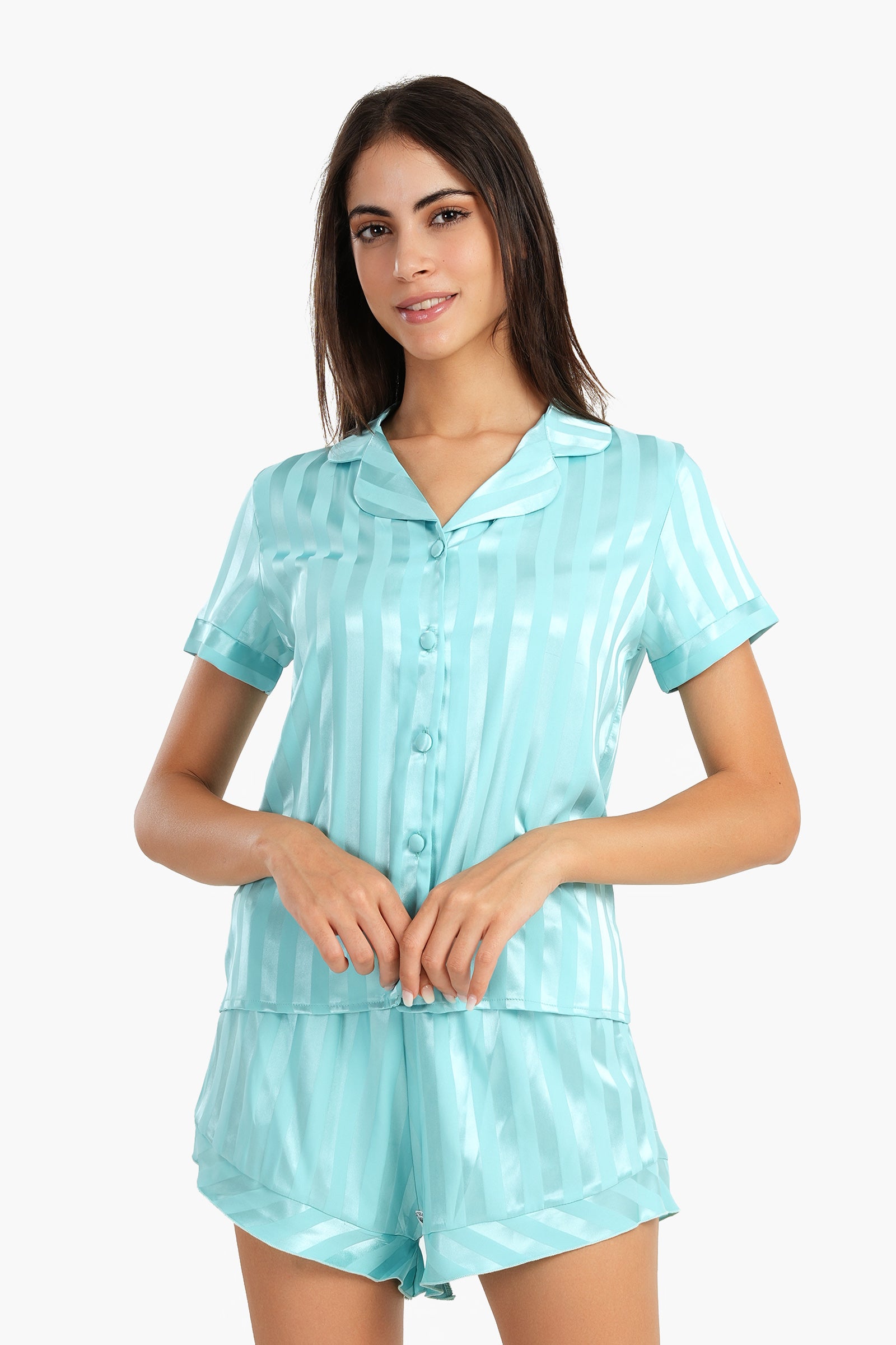 Striped Turquoise Pyjama Set