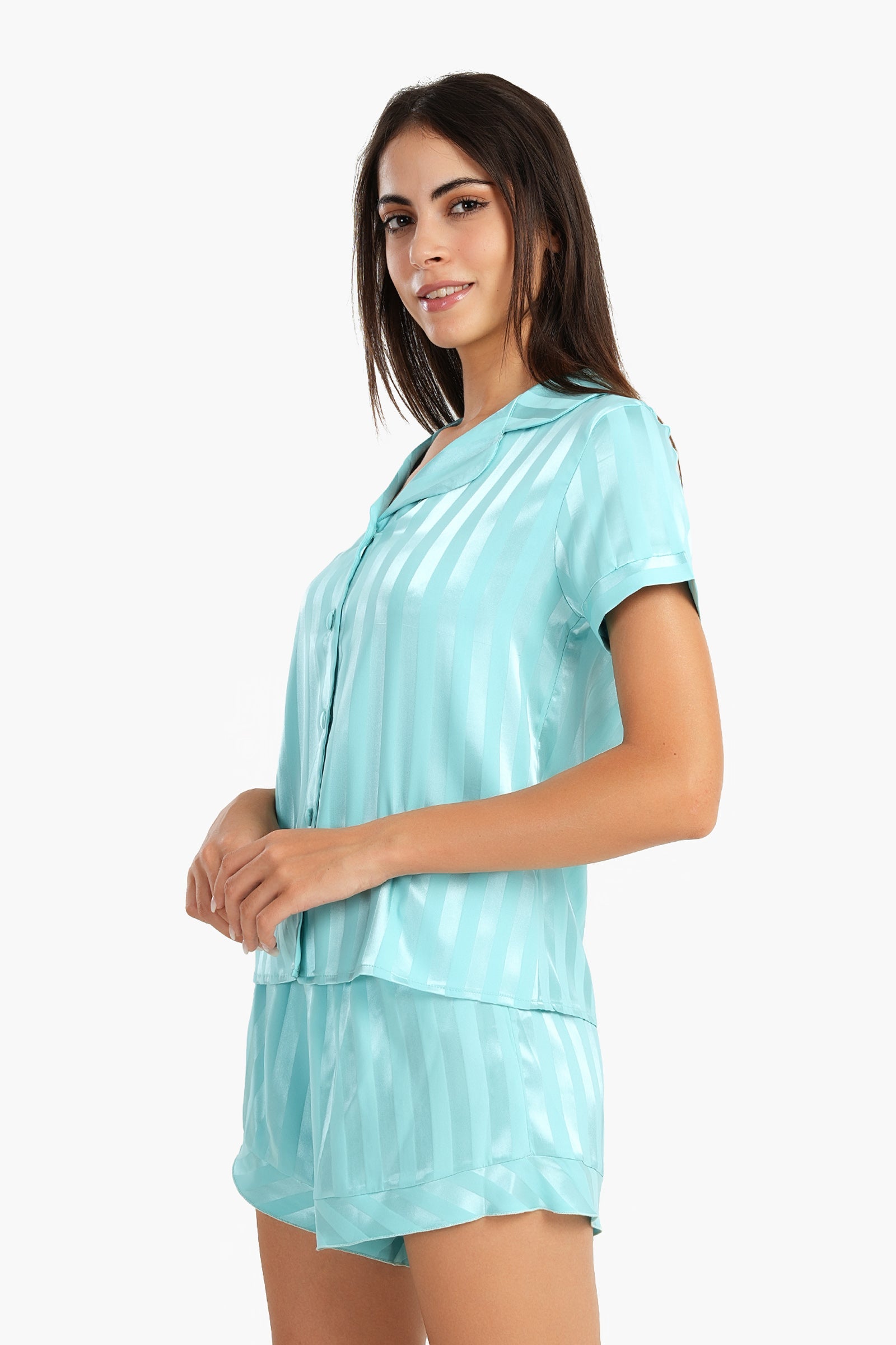 Striped Turquoise Pyjama Set