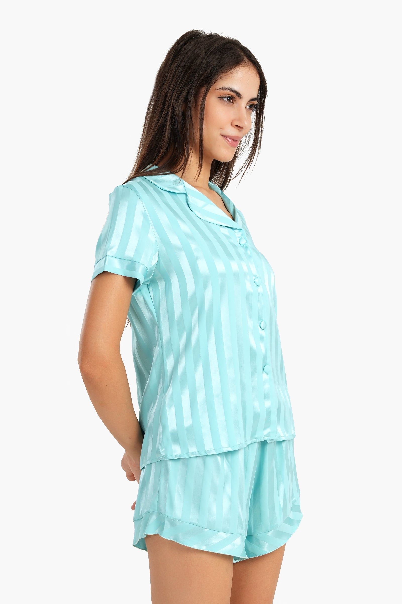 Striped Turquoise Pyjama Set