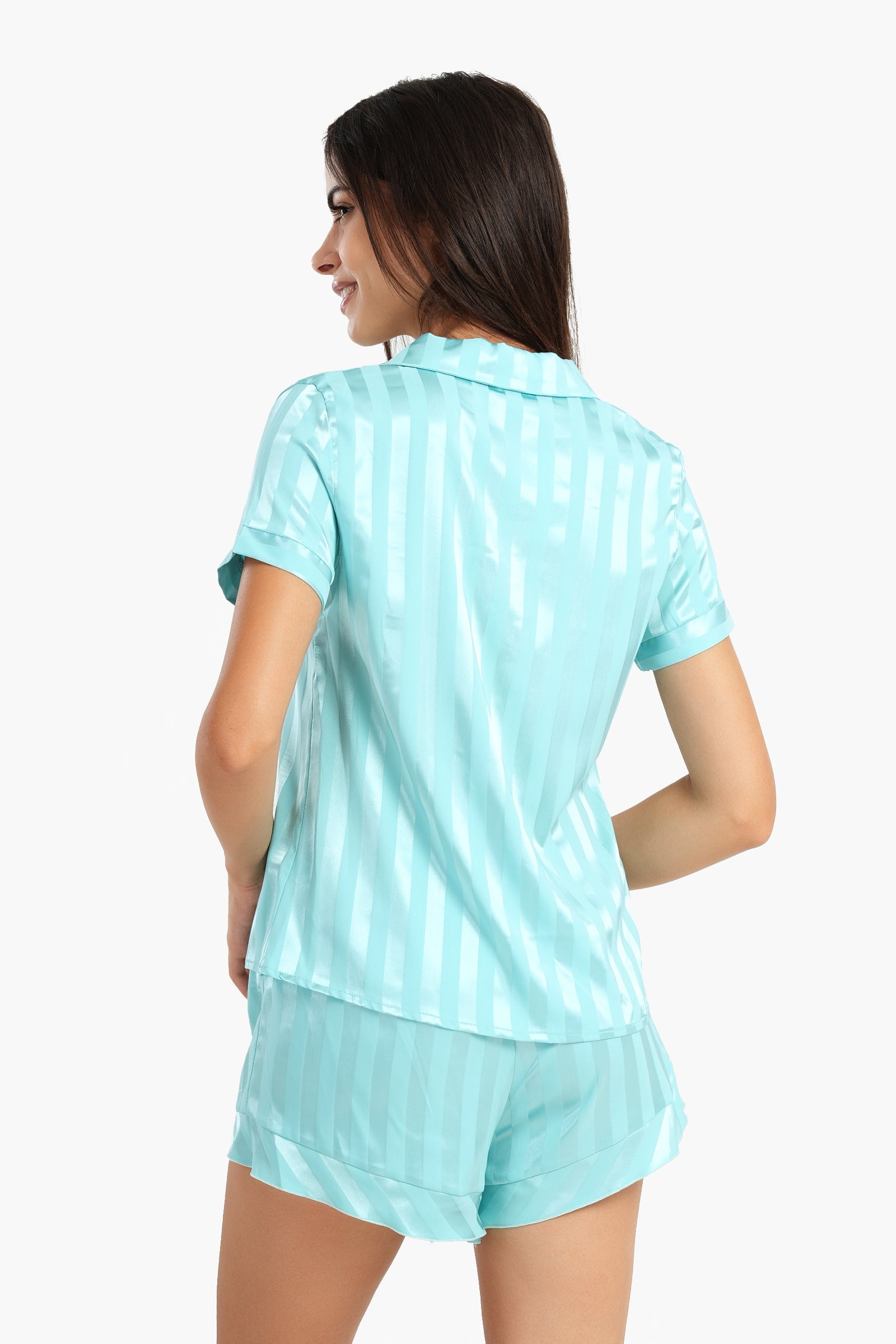 Striped Turquoise Pyjama Set