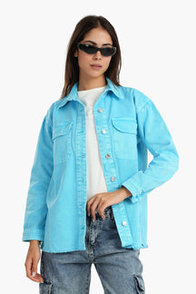 Denim Shirt with Chest Pockets