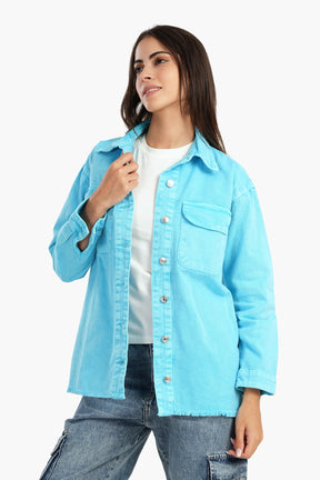 Denim Shirt with Chest Pockets