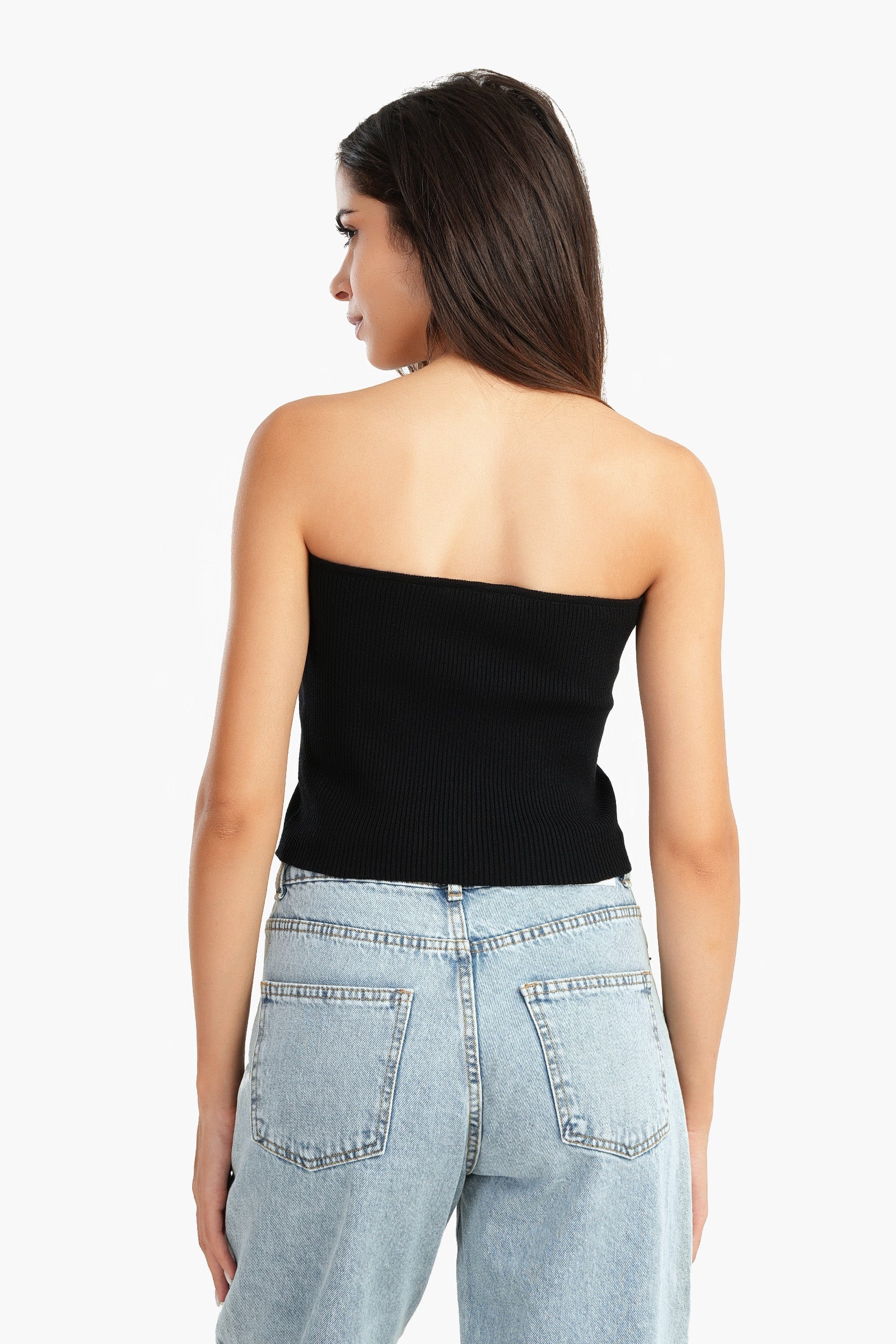 Strapless Trico Top