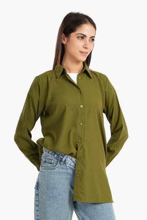 Hip Length Relaxed Fit Shirt