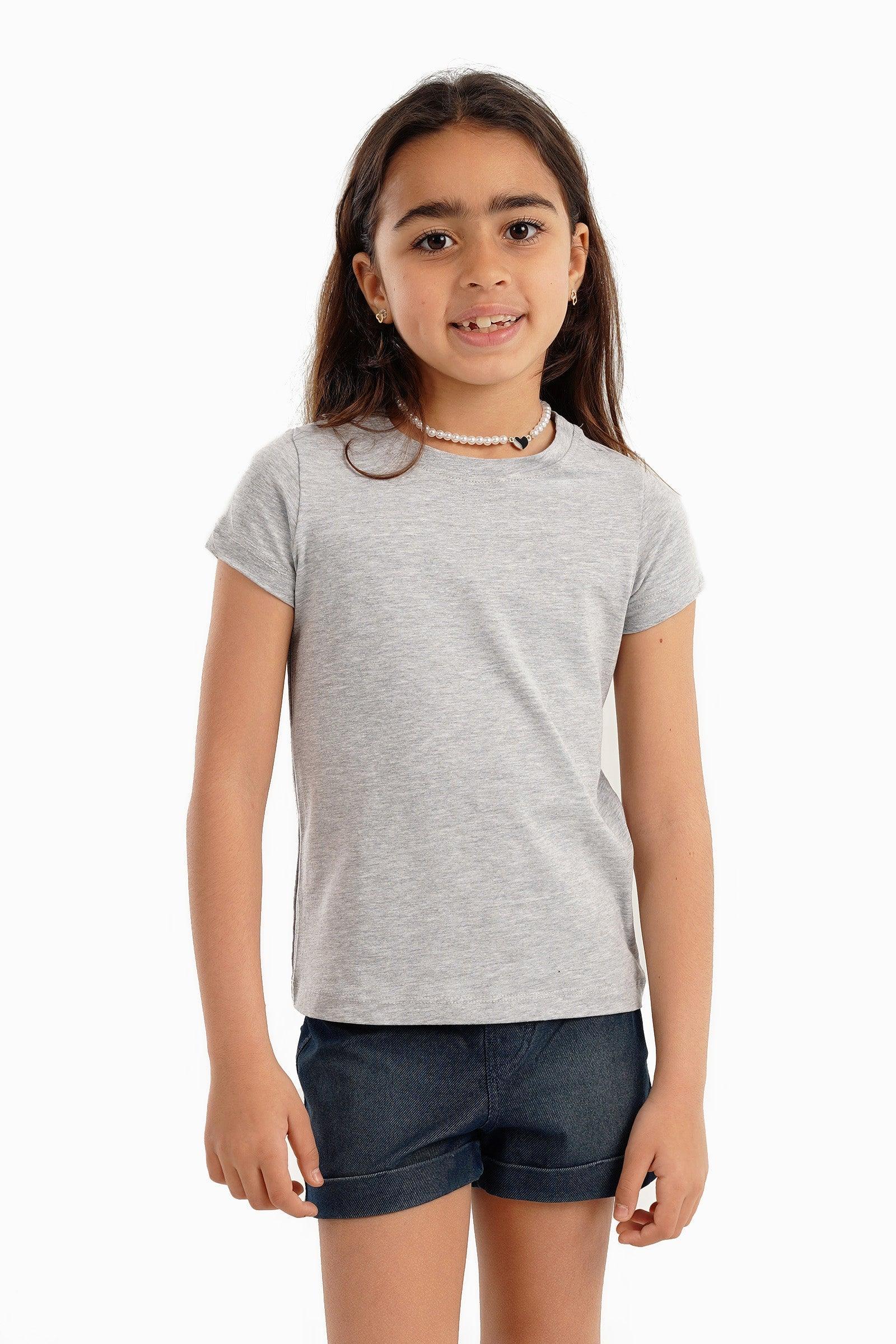 جيرلي مجموعة من 3 توب نص كم بناتي