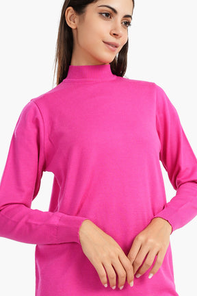 Pullover with High Neck