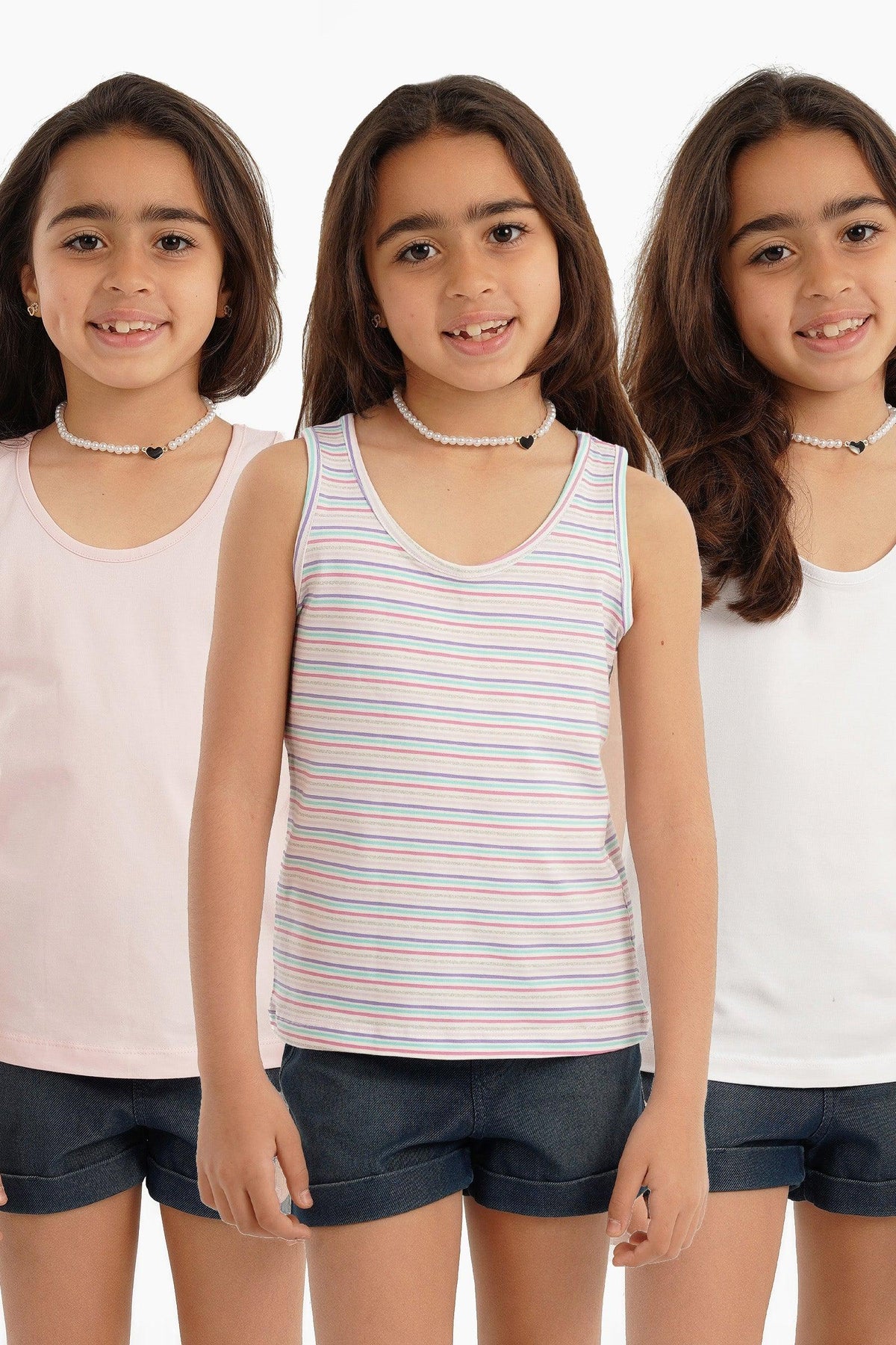 Pack of 3 Girly Basic Top - Carina - كارينا