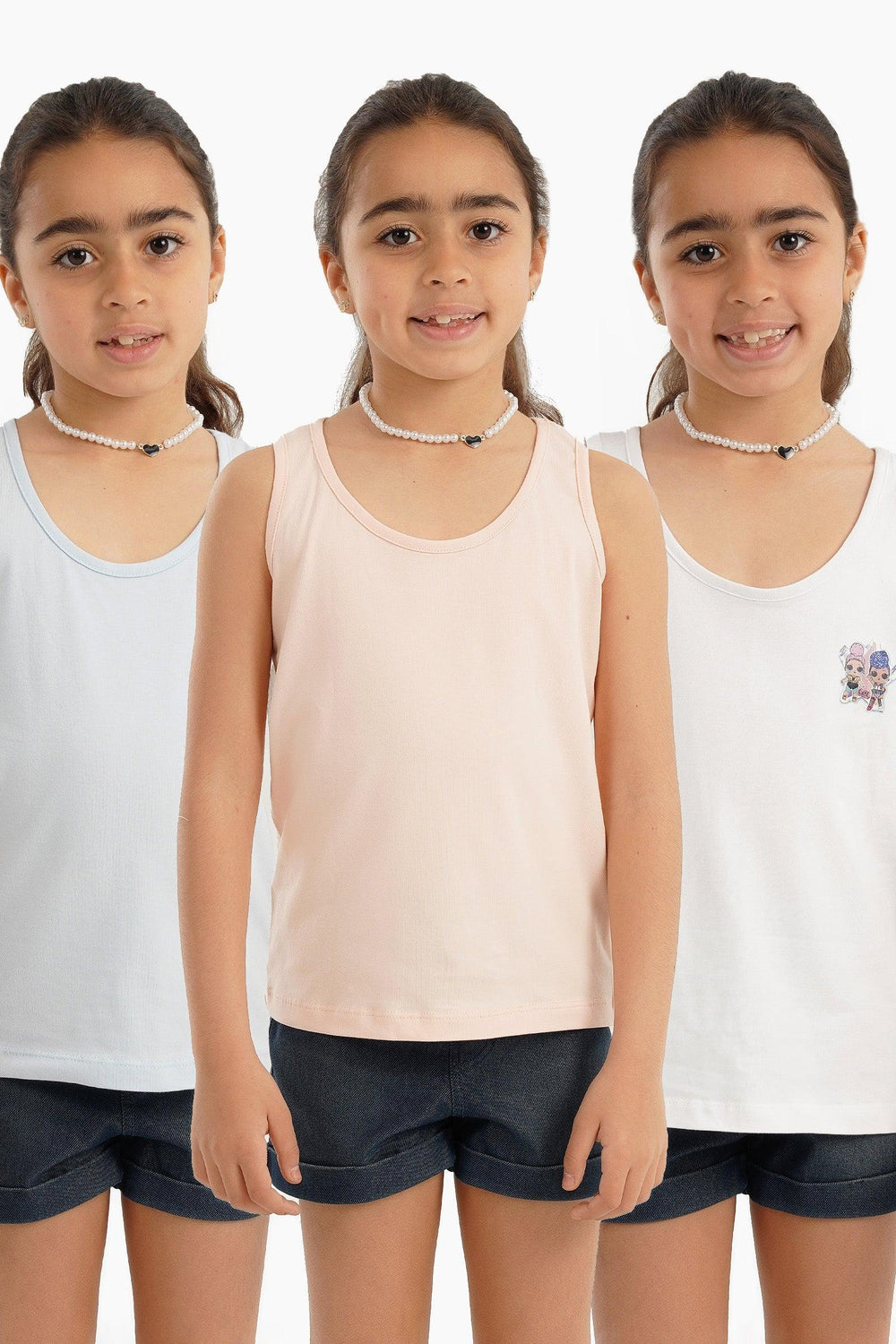 Pack of 3 Girly Basic Top - Carina - كارينا