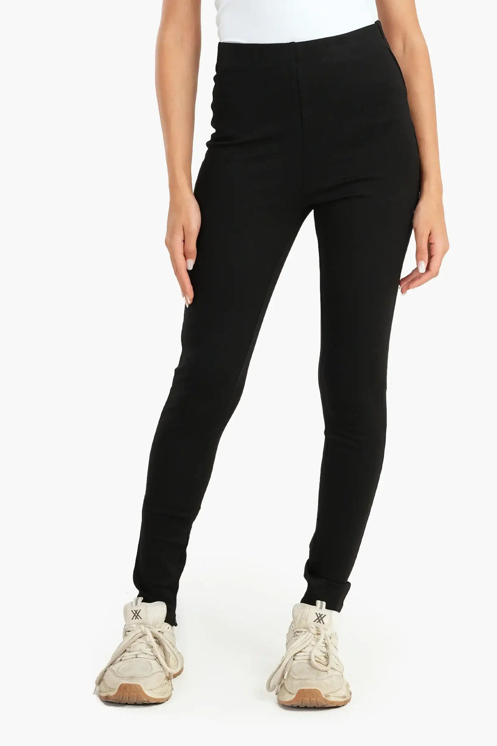 Leggings with Zipper Slits