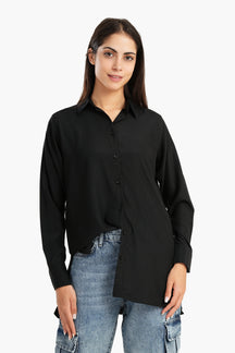 Hip Length Relaxed Fit Shirt