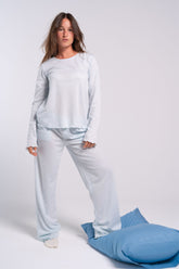 Self Pattern Pyjama Set