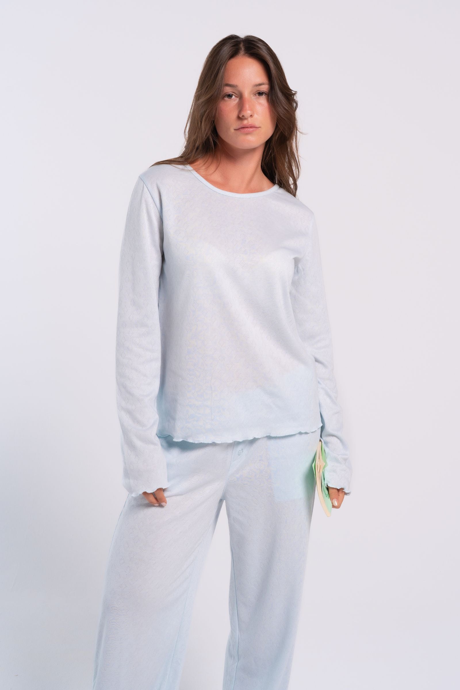 Self Pattern Pyjama Set