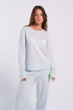 Self Pattern Pyjama Set