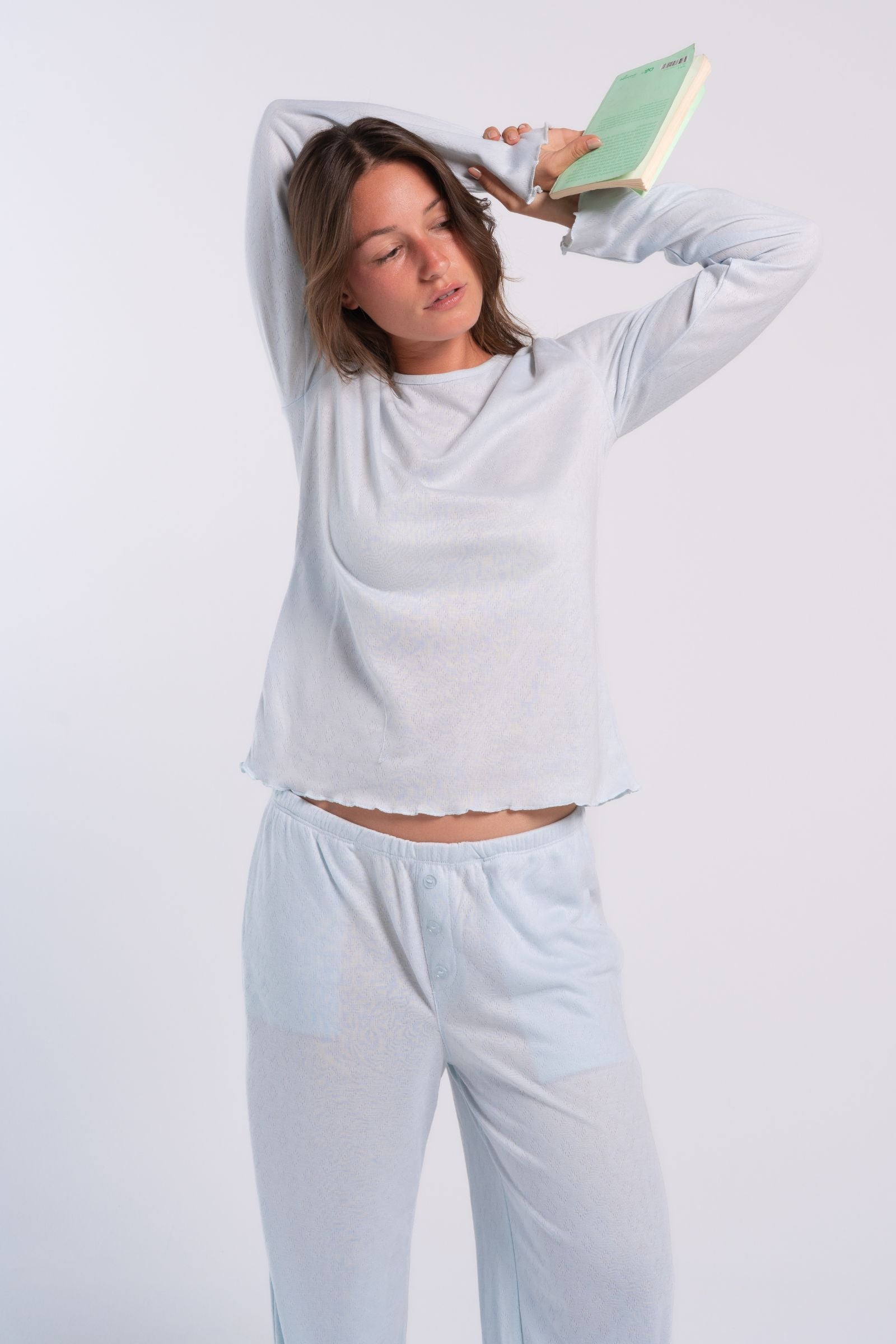Self Pattern Pyjama Set