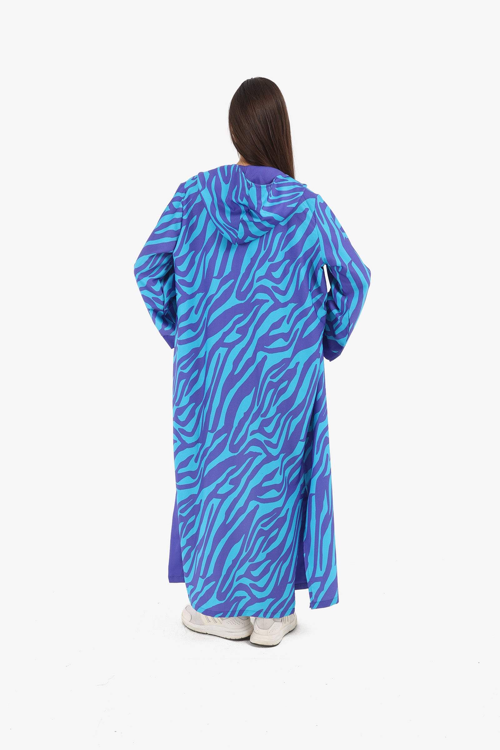 All Over Print Hooded Kimono - Carina - كارينا