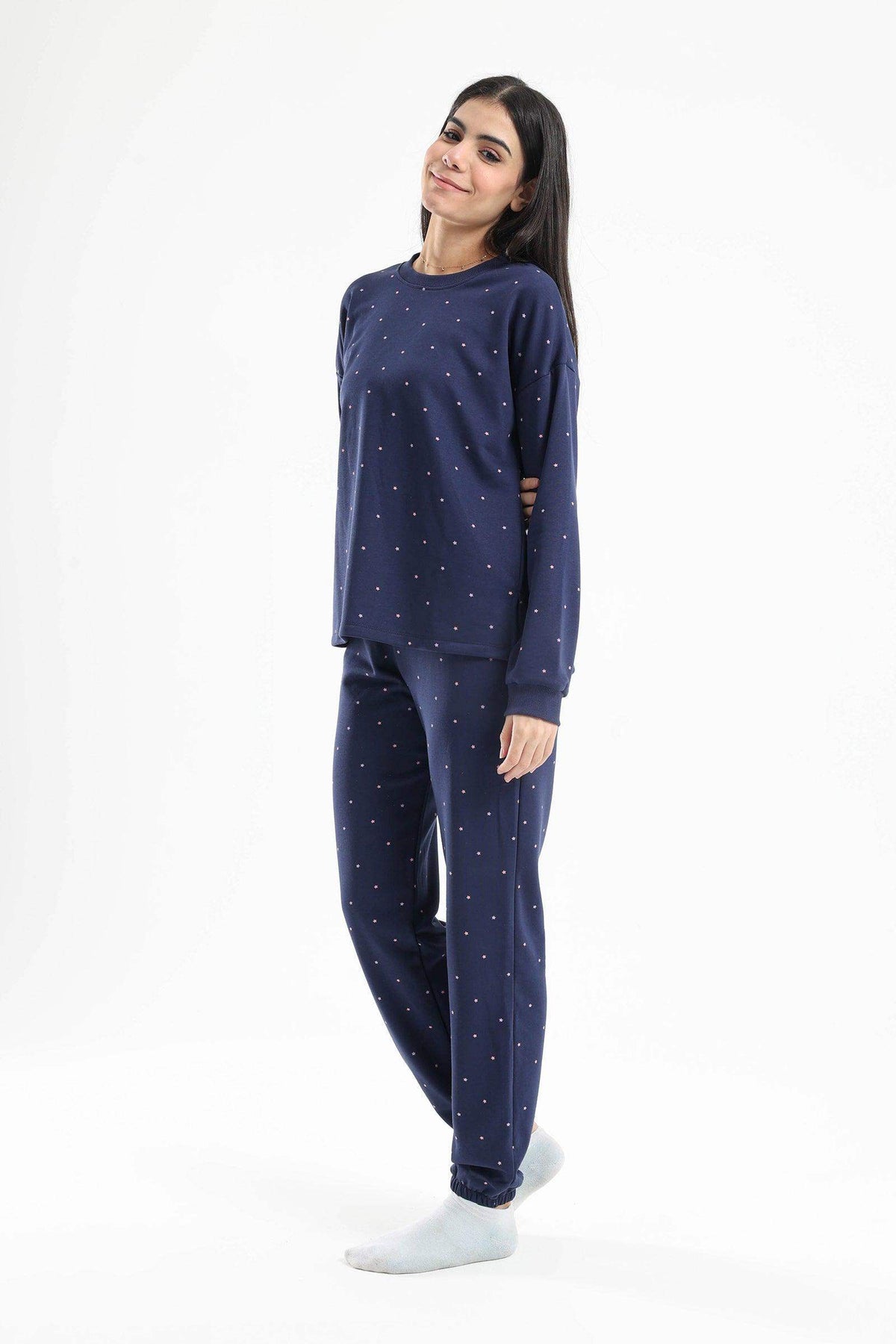 All Over Printed Stars Pyjama Set - Carina - كارينا